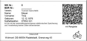 QR-Code z.B. auf einer RTF-Wertungskarte